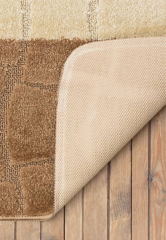Бежевый коврик для ванной комнаты Sariyer 2546 Light Brown