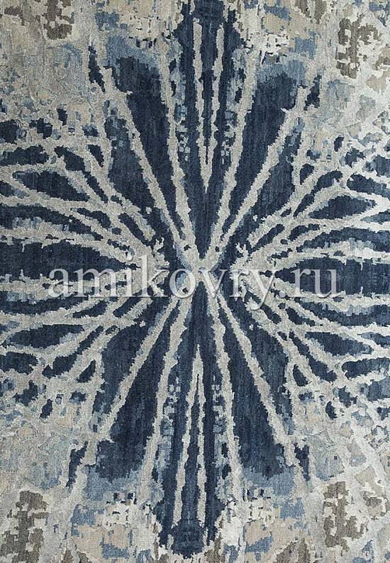 Дизайнерский ковер ручной работы 8/8-RWB ESK-400-Classic Gray/Denim Blue