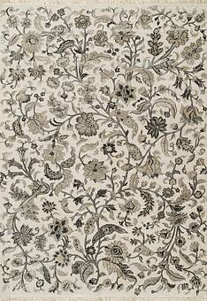 дизайн ковра Kashan gold White Shale