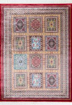 дизайн ковра Ottoman Silk Farshineh-Red
