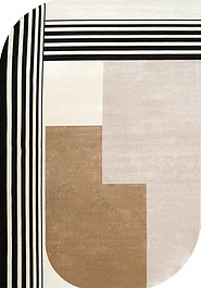 дизайн ковра Merano MRN 05 Cream Gold фигура