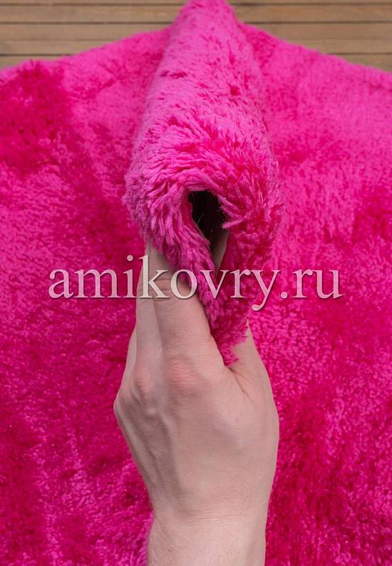 Малиновый мягкий коврик для ванной 3517 Fuchsia