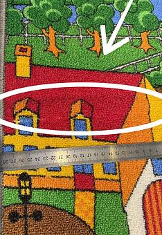 дефект двустороннего игрового коврика Playmat DUO City Grey+Farm discount19