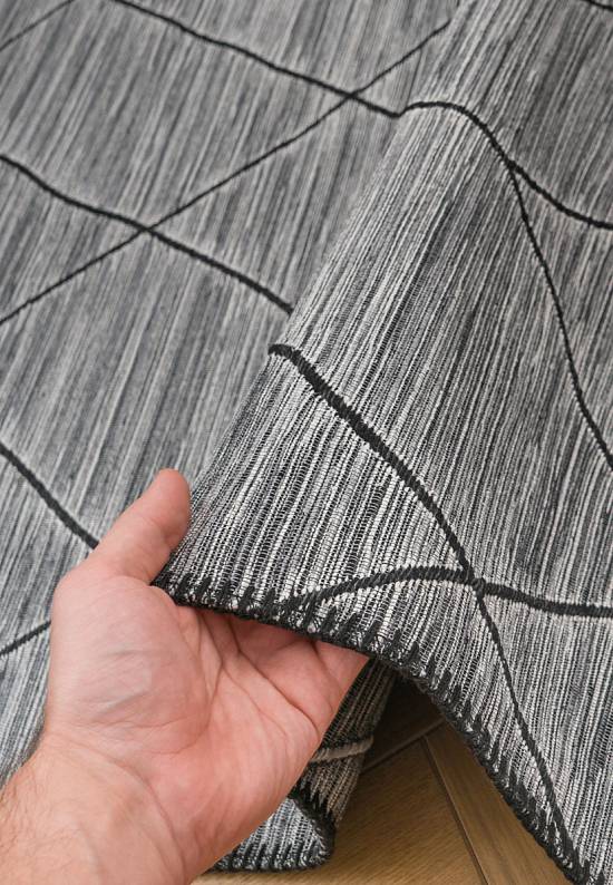 Двусторонний ковер из хлопка ARC 02 Grey