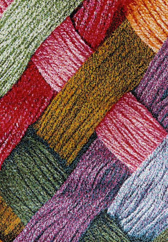 Недорогой синтетический ковер C010-Multicolor