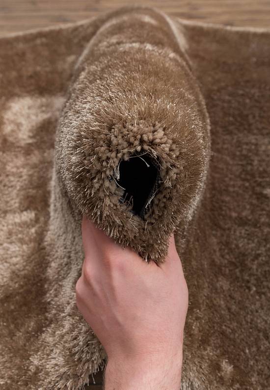 Мягкий ковер с длинным ворсом 16-beige