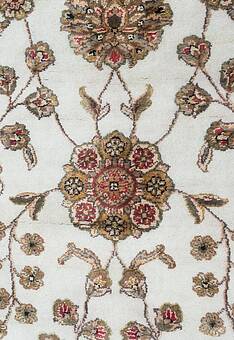 фрагмент ковра Kashan gold Ivory Black
