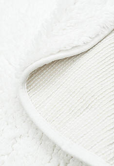 фрагмент коврика для ванной Confetti Bath Cotton Organic Soft Light 1601 White