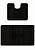 Черный комплект ковриков для ванной Ethnic 2513 Black BQ
