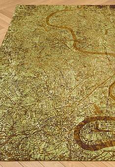безворсовый ковер в перспективе Streets London LS5281-L265