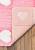 Розовый коврик для ванной Valentine 20 Baby Pink