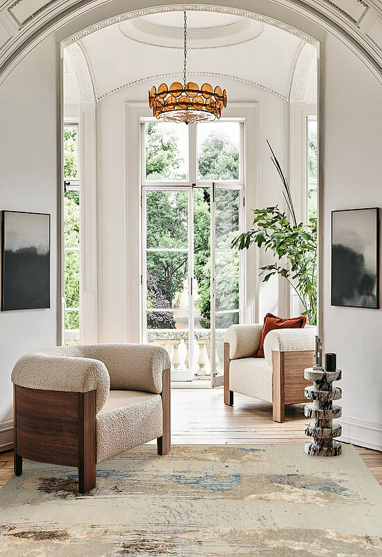 ковер в интерьере Orient Peach Multi