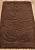 Коричневый коврик для ванной комнаты Flora 2518 Brown