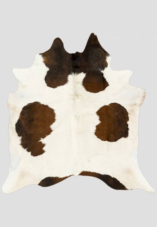 Натуральная шкура коровы Триколор херефорд коричневая 1194