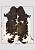 Натуральная шкура коровы Триколор коричневый LN002-Tricolor 855
