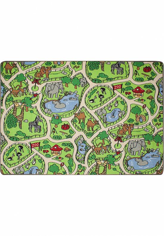 Детский игровой коврик с дорогой Zoo goriz-G4