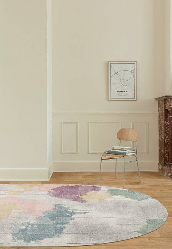 Недорогой современный ковер C046-Light Cream