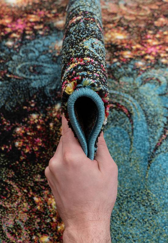 Недорогой синтетический ковер C011-Multicolor