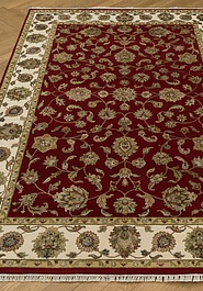 ковер в перспективе против ворса Kashan gold 10/10 MI-1032-Red/Ivory