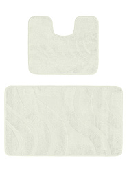 дизайн комплекта ковриков для ванной Confetti Bath Maximus Symphony 2581 Pearl White BQ