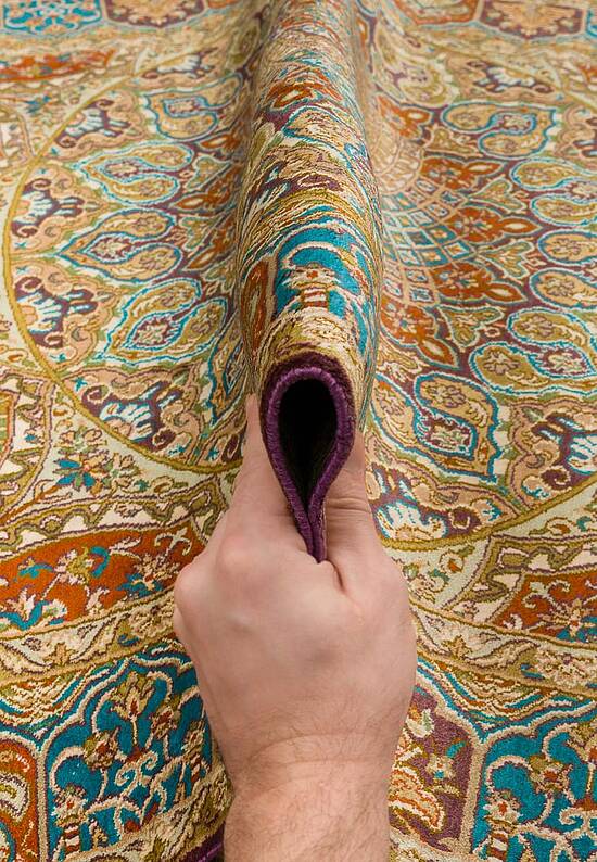 Шелковый ковер ручной работы IIST-GI97K2JJ5 Khatamband