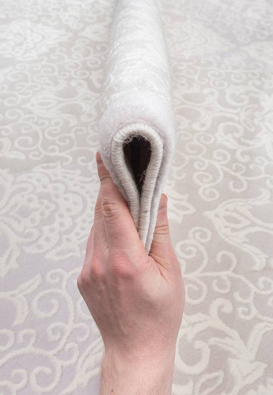 Турецкий синтетический ковер 12439-Cream-1