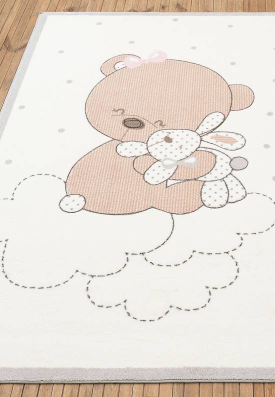 Детский ковер с ворсом Heartily 01 White