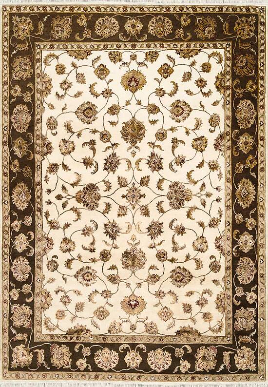 Элитный ковер ручной работы 10/10 AM-101-2-Ivory/Brown