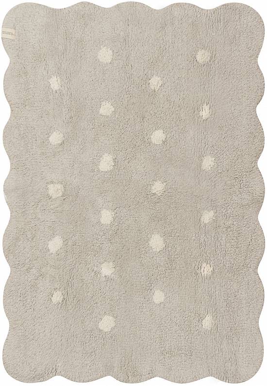 Детский стираемый ковер Mini Biscuit Pearl-White