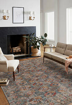 безворсовый ковер в интерьере Millenio LM6080-L399