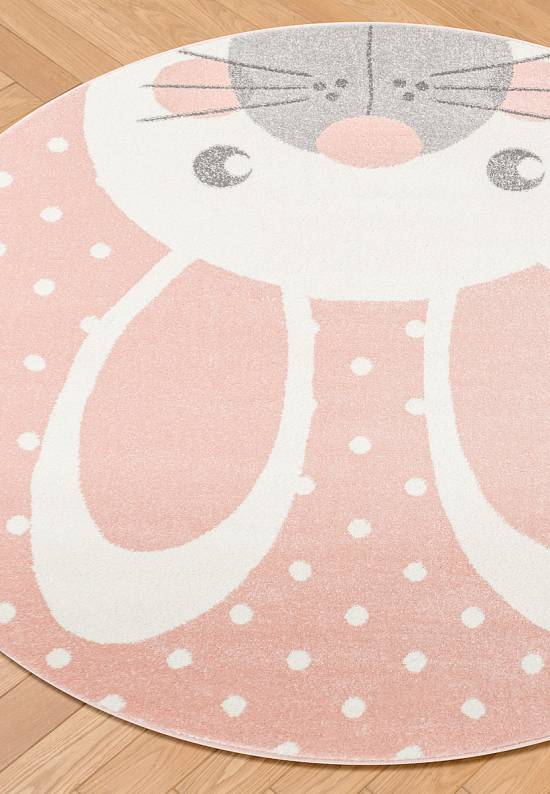 Недорогой современный ковер 2341-Light Pink