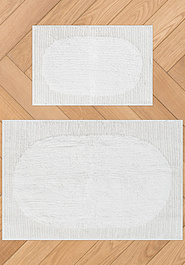 дизайн комплекта ковриков для ванной Irya Bath Plush-White