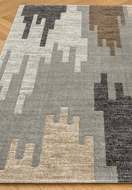 Недорогой синтетический ковер 1166-18411