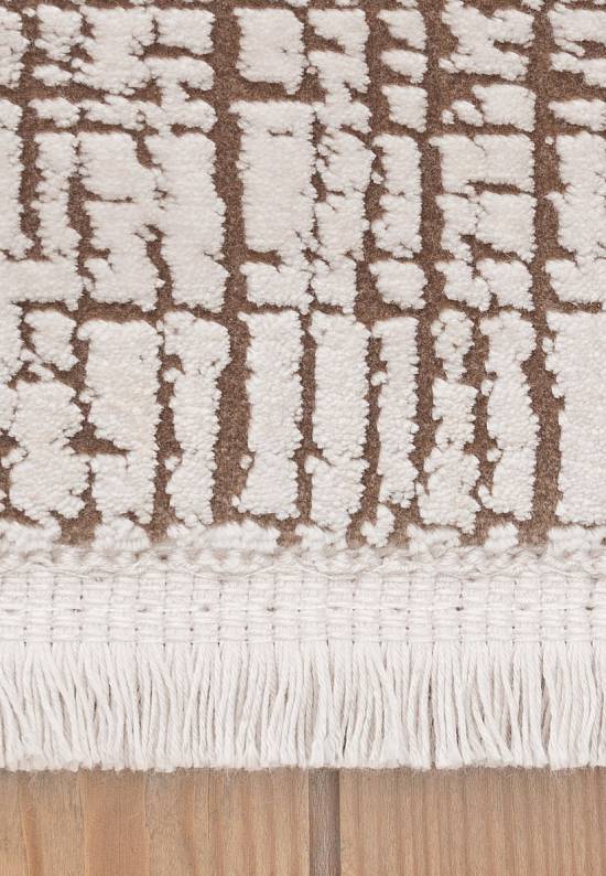 Современный ковер из вискозы 19153-070 Beige