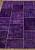 Безворсовый ковер-пэчворк ручной работы 109-Purple Passion
