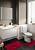 Красный комплект ковриков для ванной комнаты и туалета Ethnic 2577 Burgundy BQ