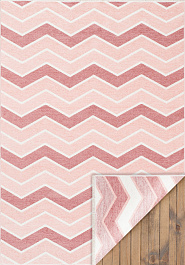 дизайн двустороннего безворсового ковра Noa Kilim NK 05 Cream Pink