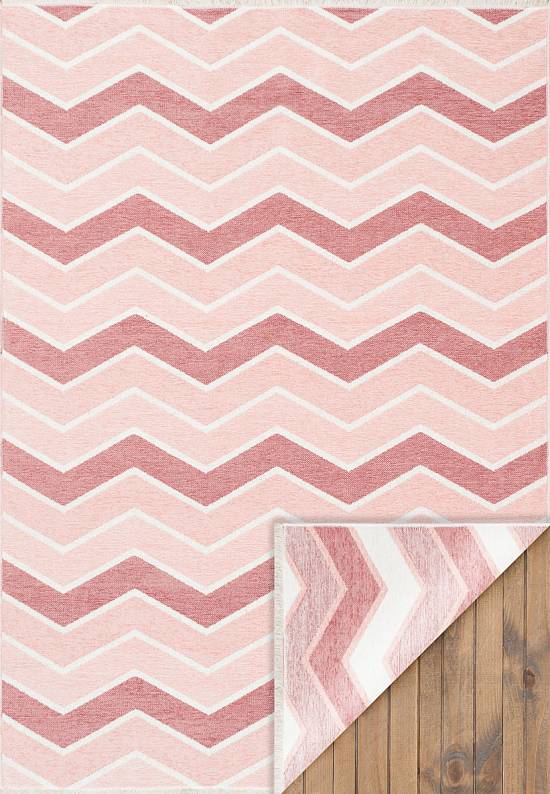 Двусторонний безворсовый ковер NK 05 Cream Pink