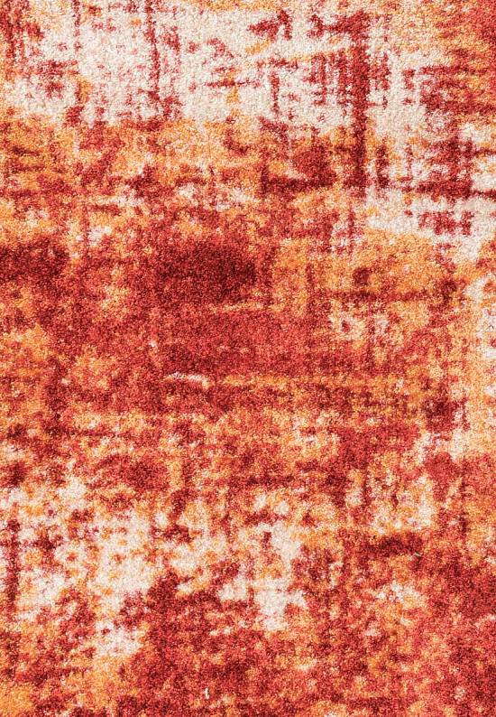 Яркий абстрактный ковер 11650 01 Terracotta