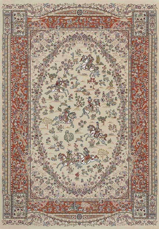 Восточный ковер из Ирана Mashad 1.87315-cream
