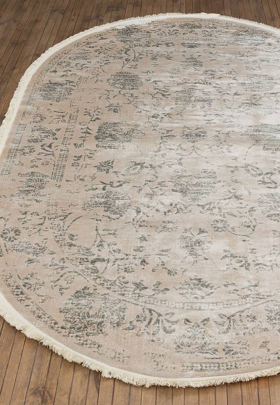 Неоклассический вискозный ковер из Турции MG165-Beige