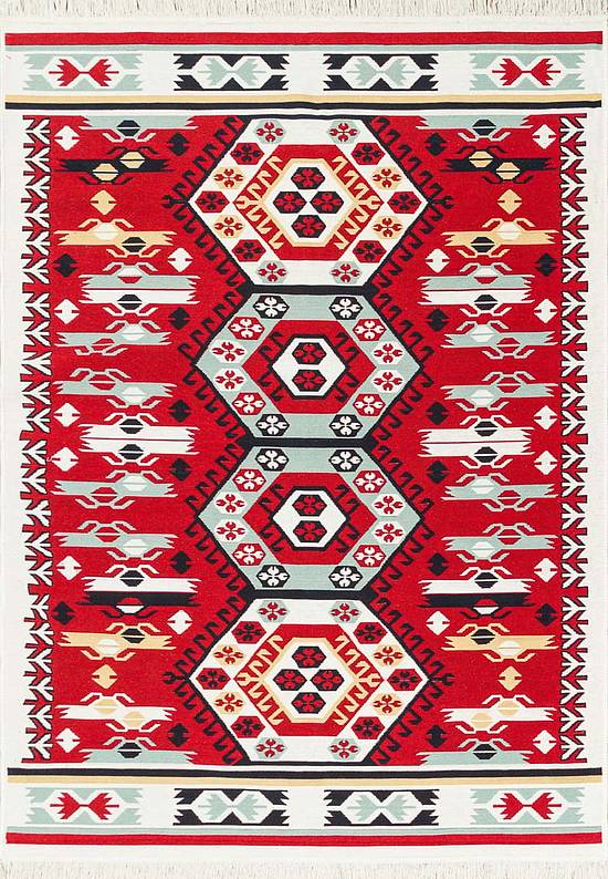Двусторонний безворсовый ковер AR 30 Red