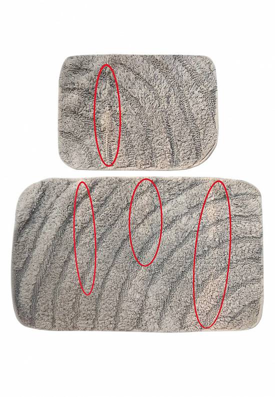 Серый комплект ковриков для ванной и туалета Porter-A. Grey discount
