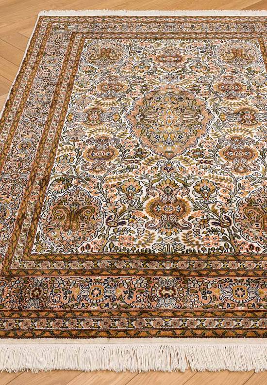 Шелковый ковер ручной работы 225731-Shah Sevan beige/rose