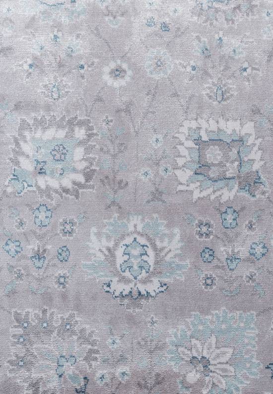 Классический винтажный ковер из бамбукововй вискозы 840-Grey Navy