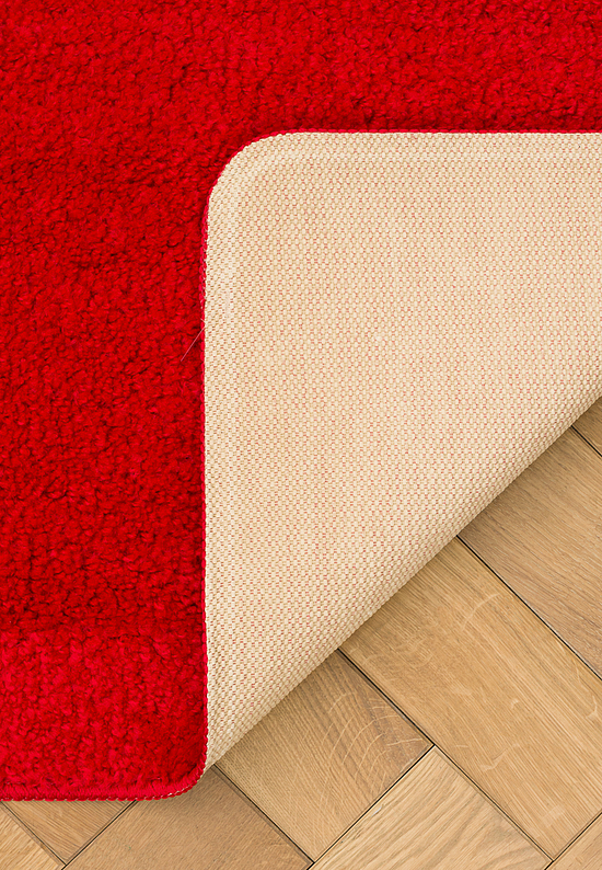 Красный мягкий коврик для ванной 2586 Light Red