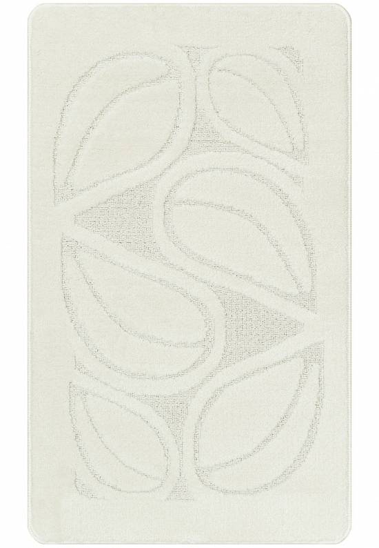 Белый коврик для ванной Flora 2581 Pearl White