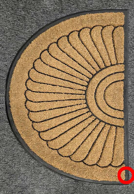 Входной коврик из кокосовой щетины Nippon-32107 discount5