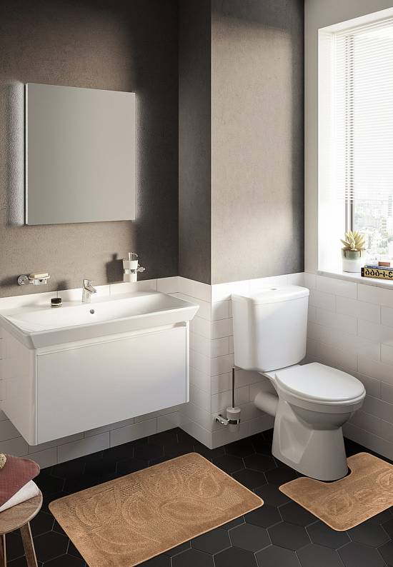 Комплект ковриков для ванной и туалета Flora 2546 Light Brown BQ