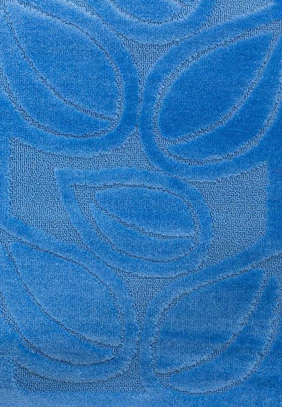 Синий коврик для ванной Flora 2509 Blue